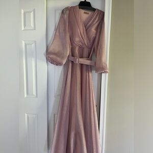 Elegant Pink Maxi Dress-Special Occasion